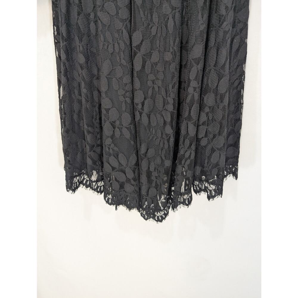 Free People Queen’s Love Lace Fit & Flare Dress Black Size 2 - Picture 3 of 7